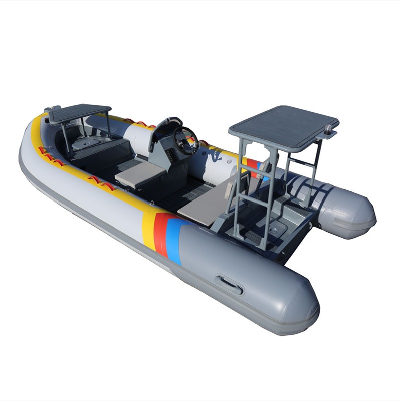 Inflatable motor boat and ferry boat with hypalon tube