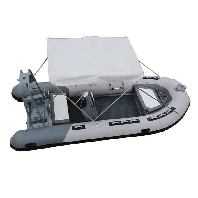PVC rigid inflatable tenders and open aluminum hull tender