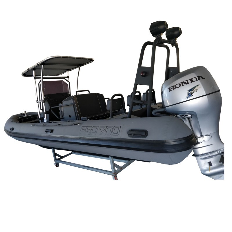 Custom aluminum passenger outboard inflatable boat and inflatable power boat