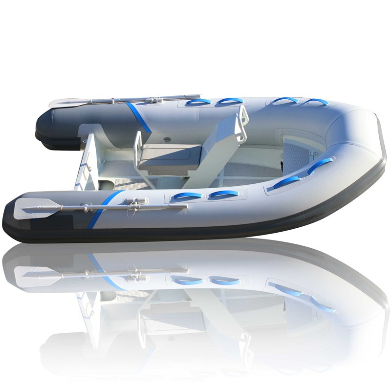 Lightweight rib and double deck rigid pvc inflatable boat