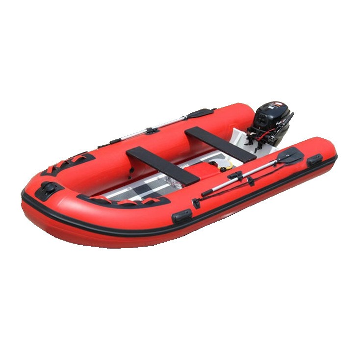 Rigid bottom inflatable dinghy and rigid aluminum inflatable tender