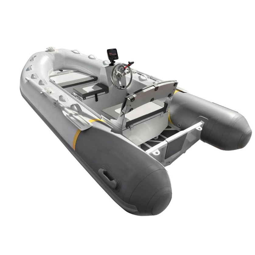 Rigid hull inflatable boat center console and hypalon rib dinghy