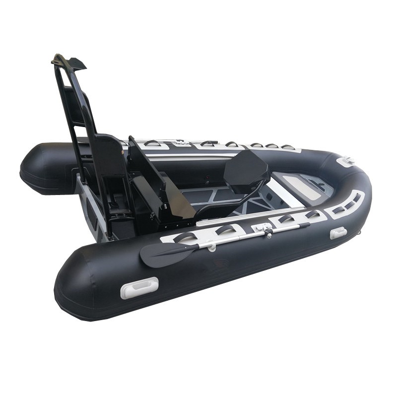 Rigid hull center console dinghy with pvc or hypalon tube