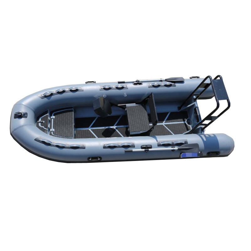 Inflatable sea boat with motor