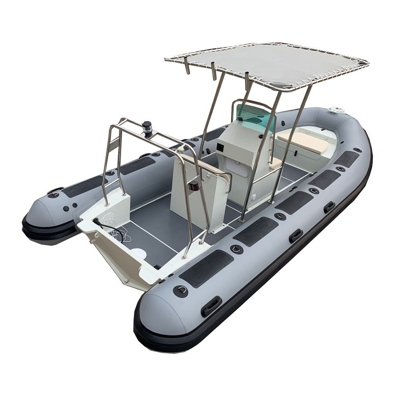 High performance aluminum hulled ribs and patrol rib with side console