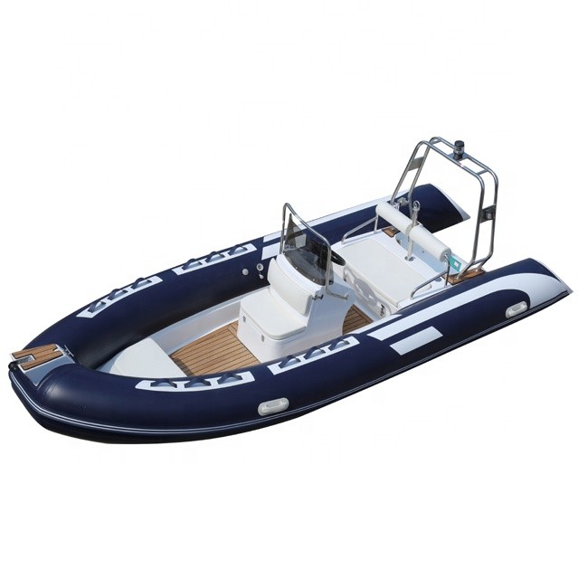 Fiberglass rigid hull (RIB) boats and center console fiberglass RIB