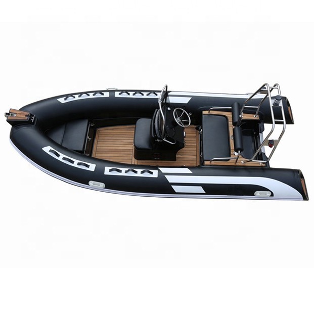 Fiberglass rigid hull (RIB) boats and center console fiberglass RIB