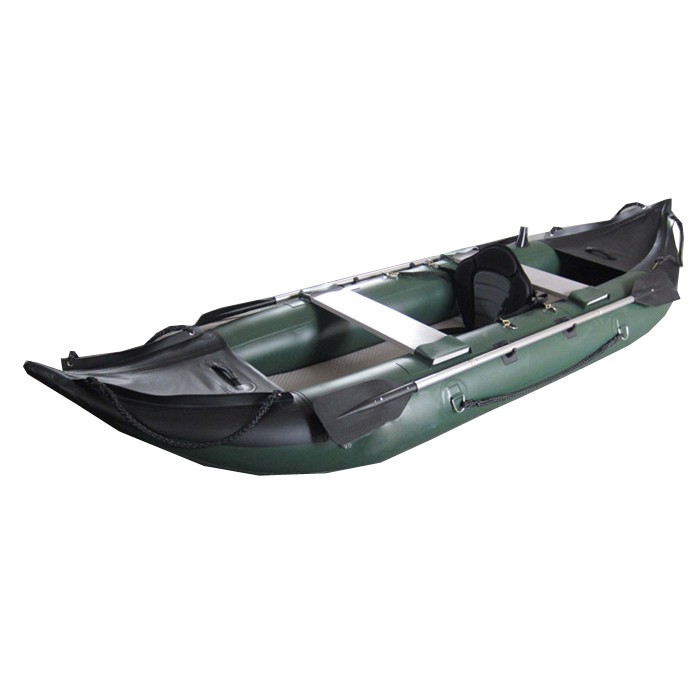Inflatable kayak fishing