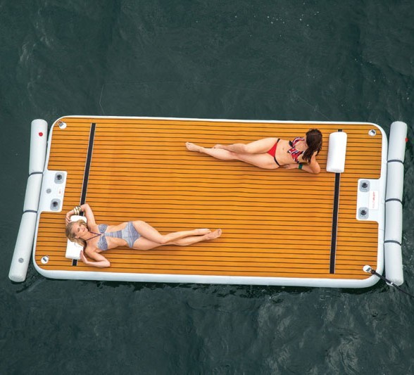 inflatable swim dock