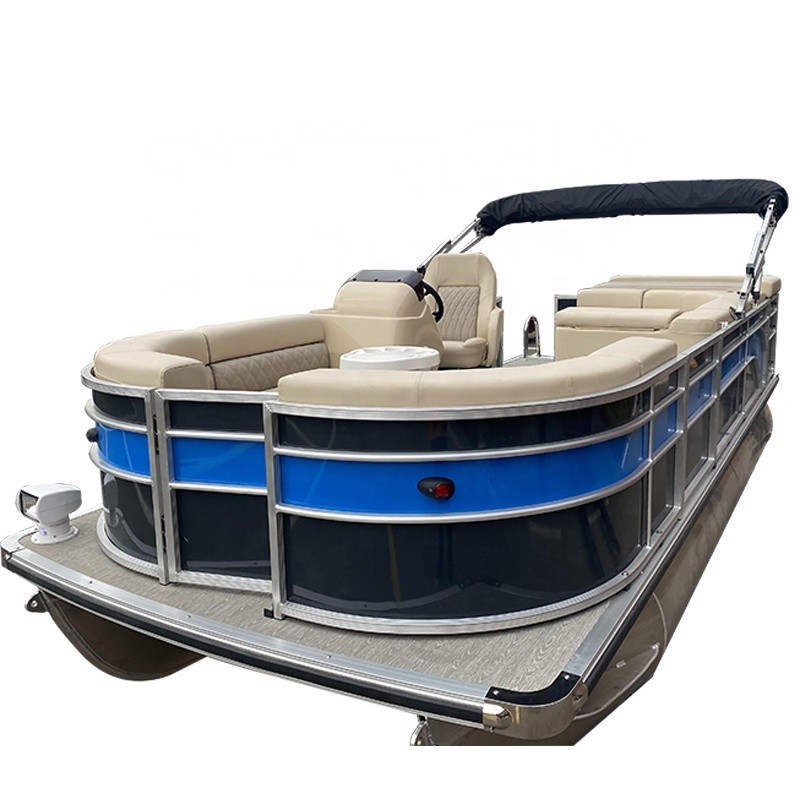 Polishing pontoon boat aluminum and pontoon boat decking aluminum