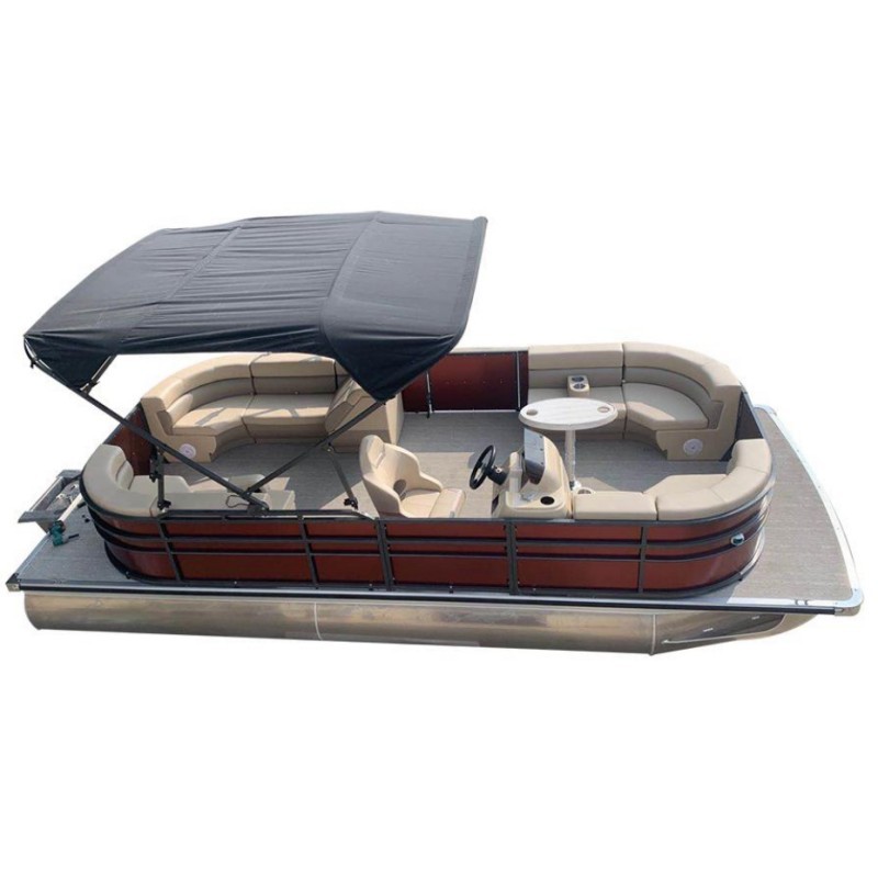 Polishing pontoon boat aluminum and pontoon boat decking aluminum