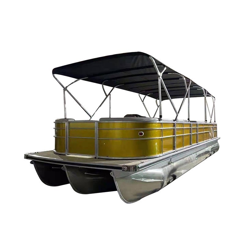 Aluminum pontoon pedal boat