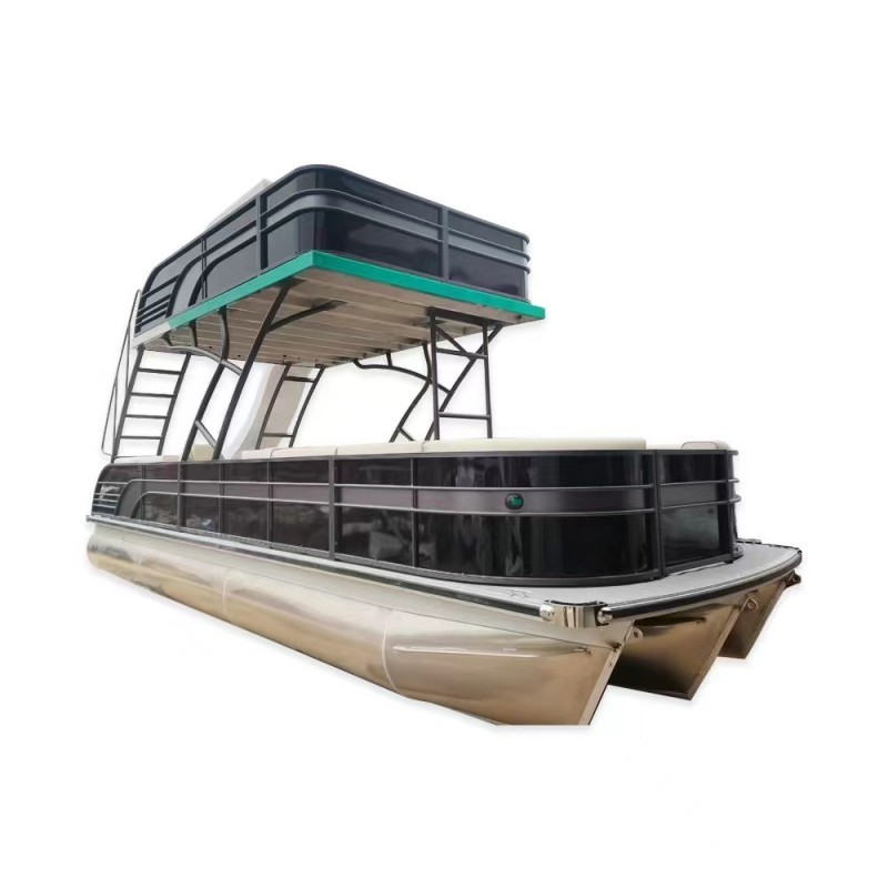 OEM/ODM Aluminum deck pontoon boat with customized size and design