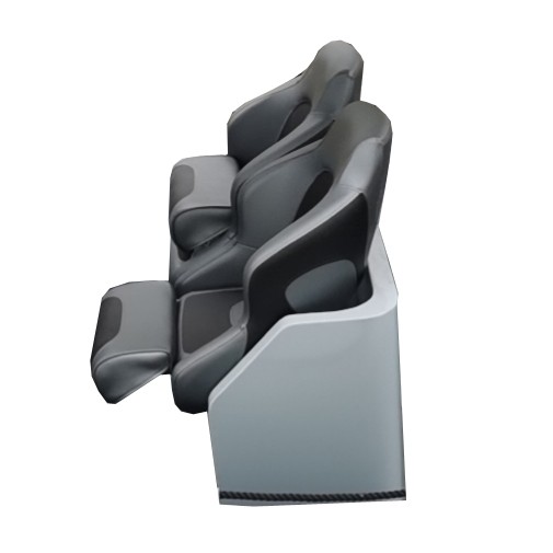 Seat for inflatable dinghies and tenders and weaver helm seat