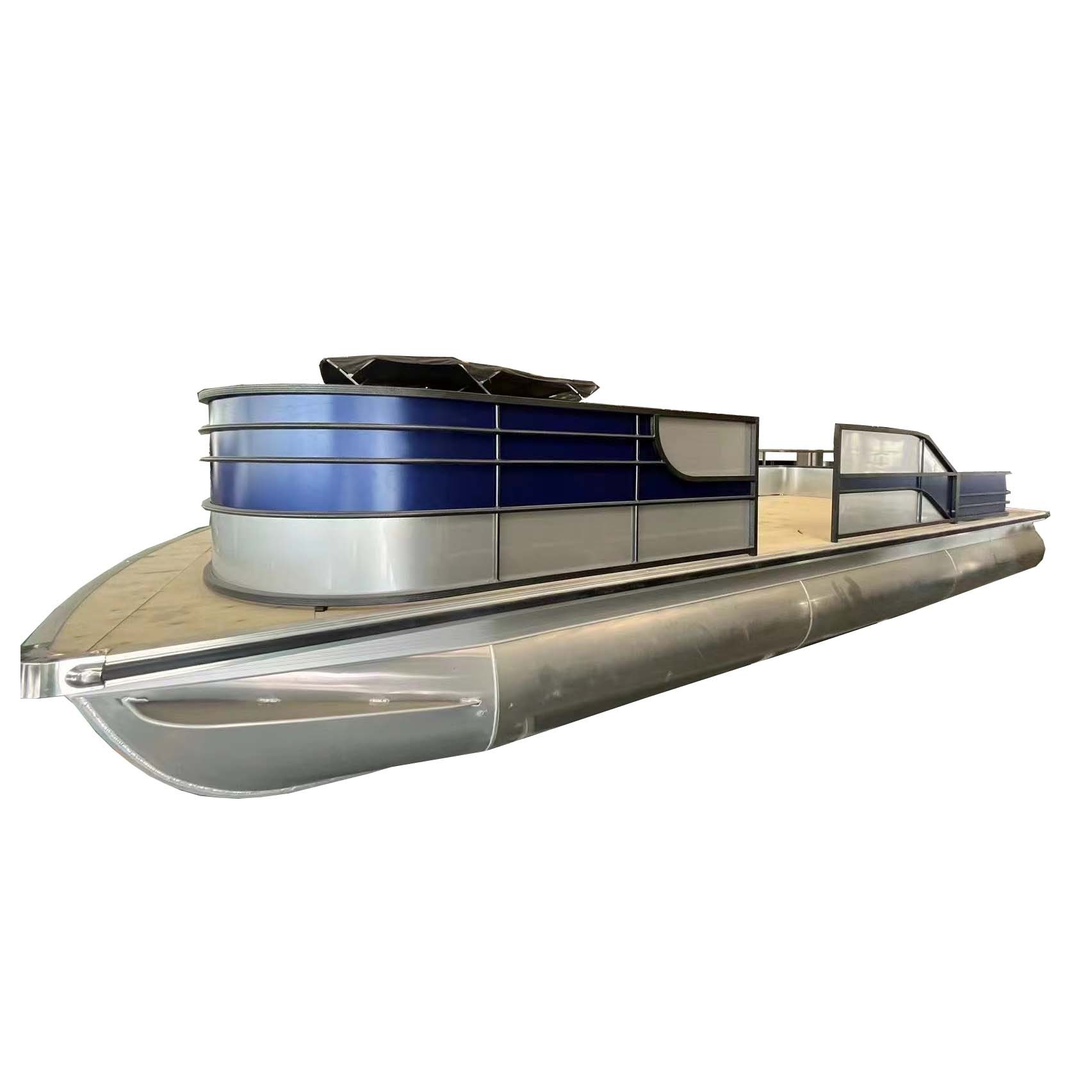 Aluminum deck pontoon boat