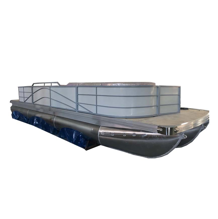 Aluminum frame pontoon boat