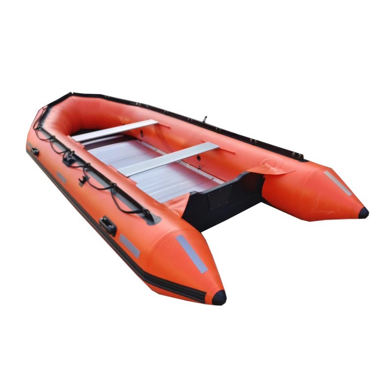 Inflatable dinghy boat with motor