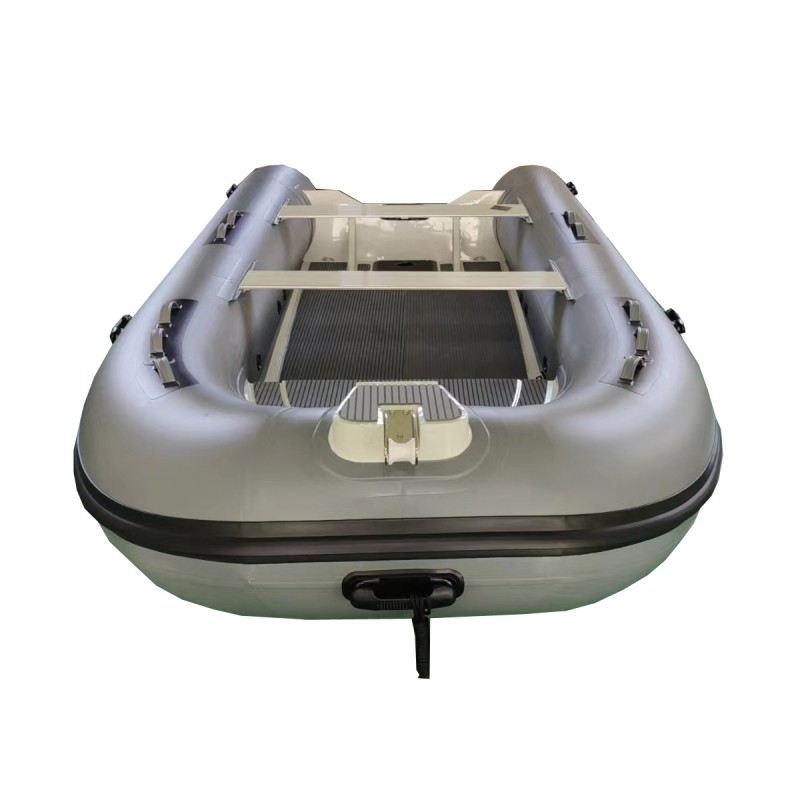 Ultra-light and robust semi-rigid aluminum dinghies with double aluminum hull