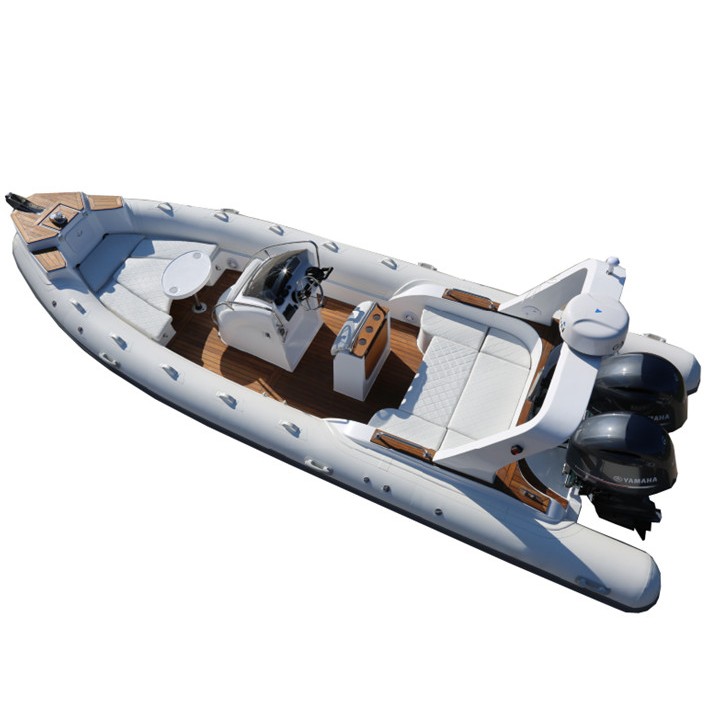 High-end RIBs with fiberglass hulls and deluxe commercial rigid inflatable boat for the fisherman
