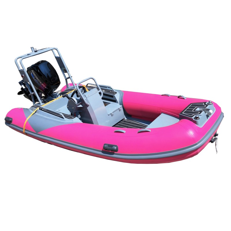 Rib430 Water Play Equipment Inflatable Fishing Boat Pontoon with Motor Small  Boats Gommoni Trimaran Rib Hypalon Pack Rafting Boat for Sale - China Speed  Boat and Boats price