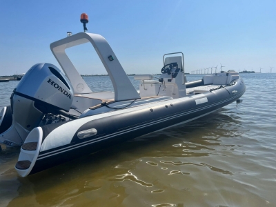 Good performance of 760cm fiberglass rib boat