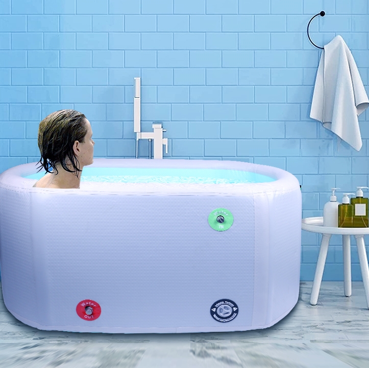 Portable ice plunge and best portable ice bath tub with drop stitch material