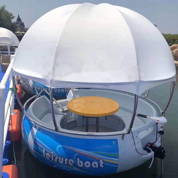 Round floating barbecue boat with good bbq donut price
