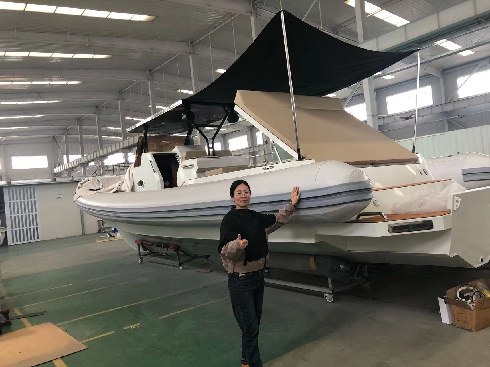 11m luxury aluminum RIB boat is ready to go