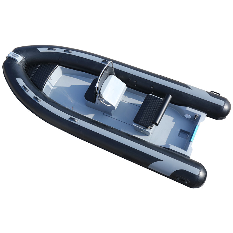 Hard bottom rigid inflatable boats for sale with fiberglass rigid hull