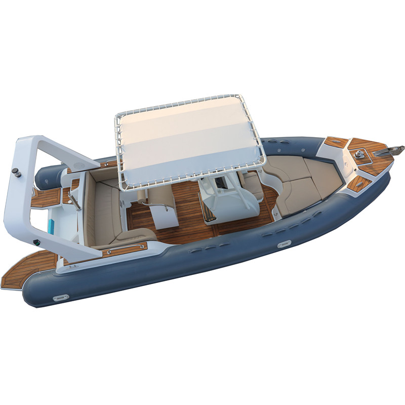 Luxury Family rib boat and Inflatable yacht boat with complete accessories