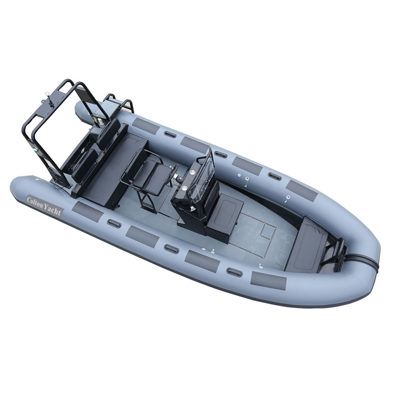 Zodiac aluminum rib boat and tuna fishing boat for sale with steering wheel