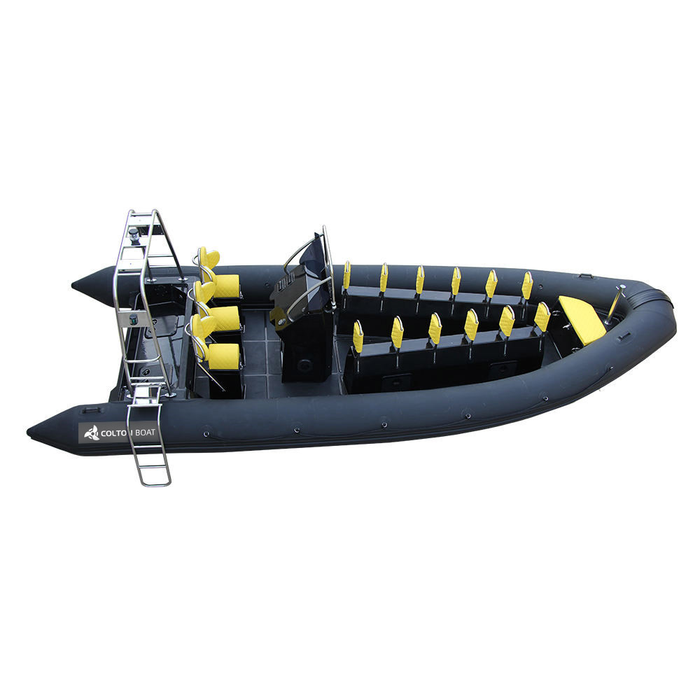 Military-grade 7m RIB and Heavy-duty 7m rigid inflatable boat manufacturered in China