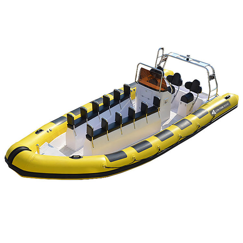 Border patrol inflatable boat and anti-piracy RIB boat with hypalon tube