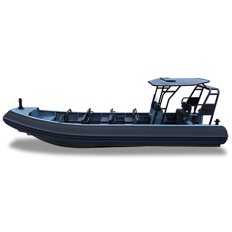 Foam-collar rigid inflatable boat