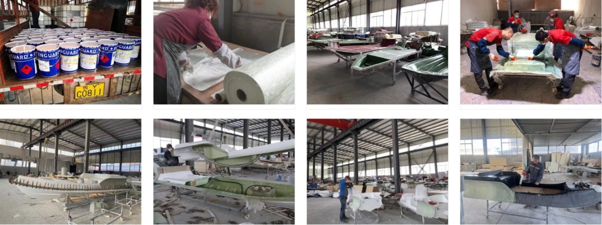 fiberglass hull production