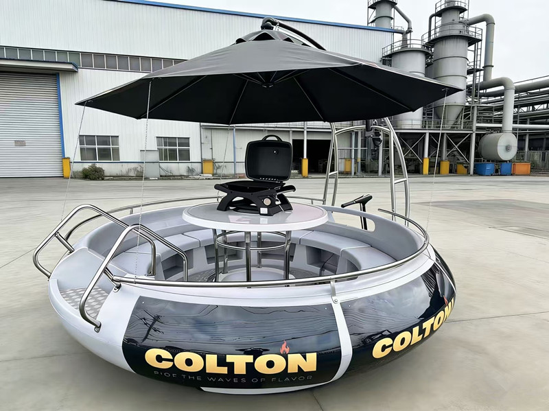 BBQ doughnut boat and barbecue boats for sale with LLDPE