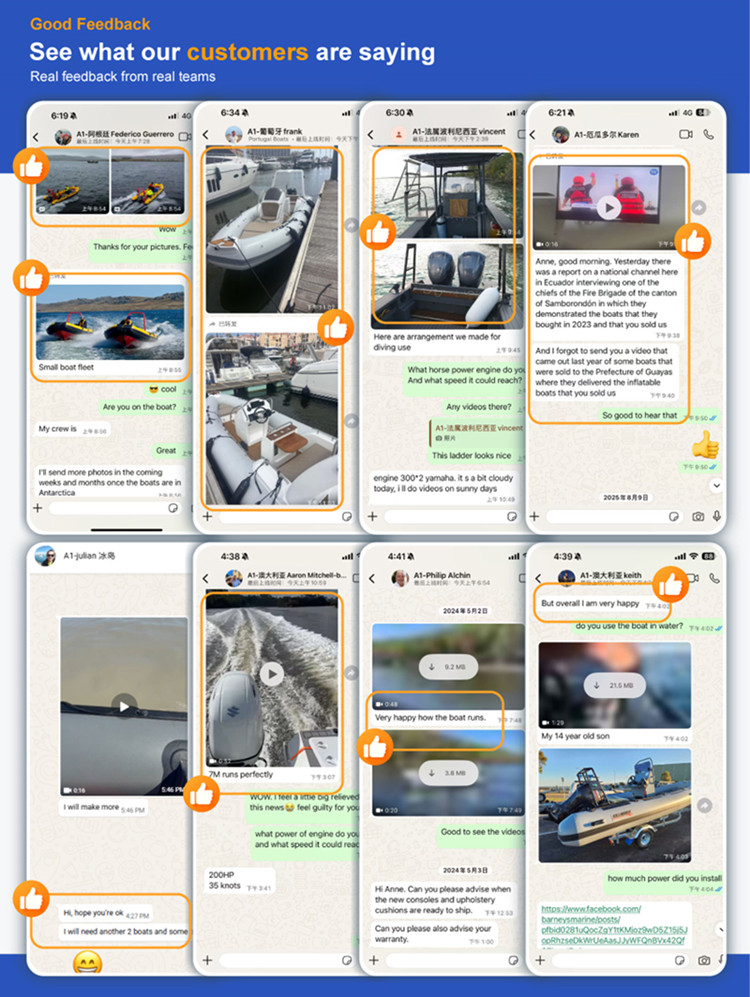 Good clients' feedback about Colton boat